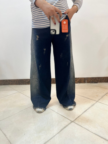 شلوار جین مدل شافل